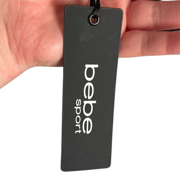 New Bebe Active Sportswear Lightweight Windbreaker Hooded Full Zip Jacket Sz XL - Picture 10 of 11